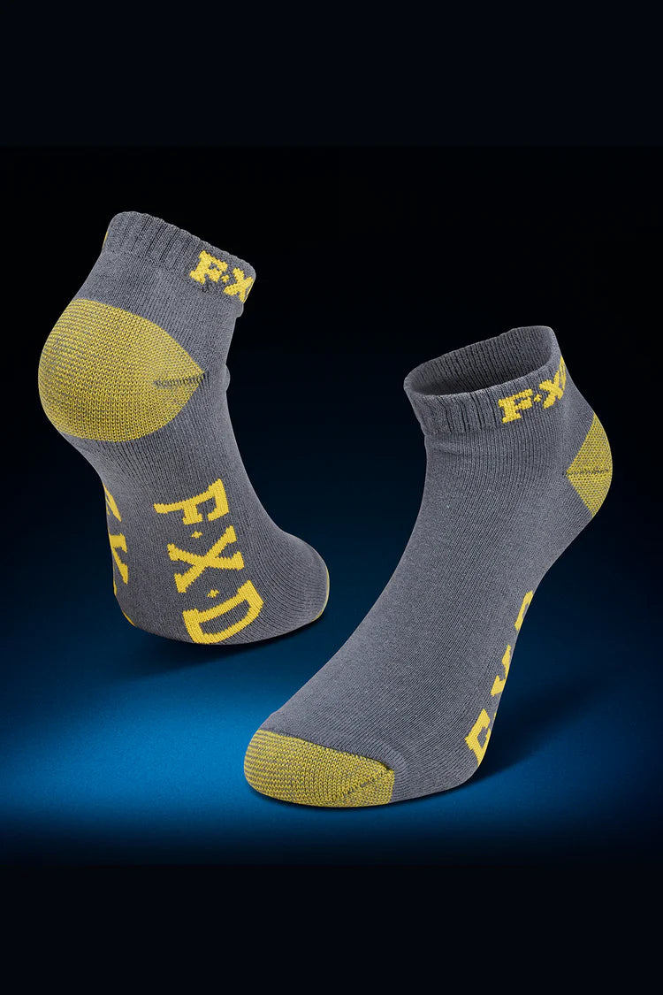 FXD SK-3  5 Pack - Ankle Work Socks - Multi Colored