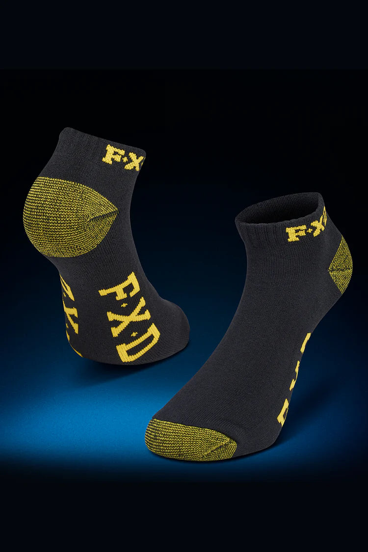 FXD SK-3  5 Pack - Ankle Work Socks - Multi Colored