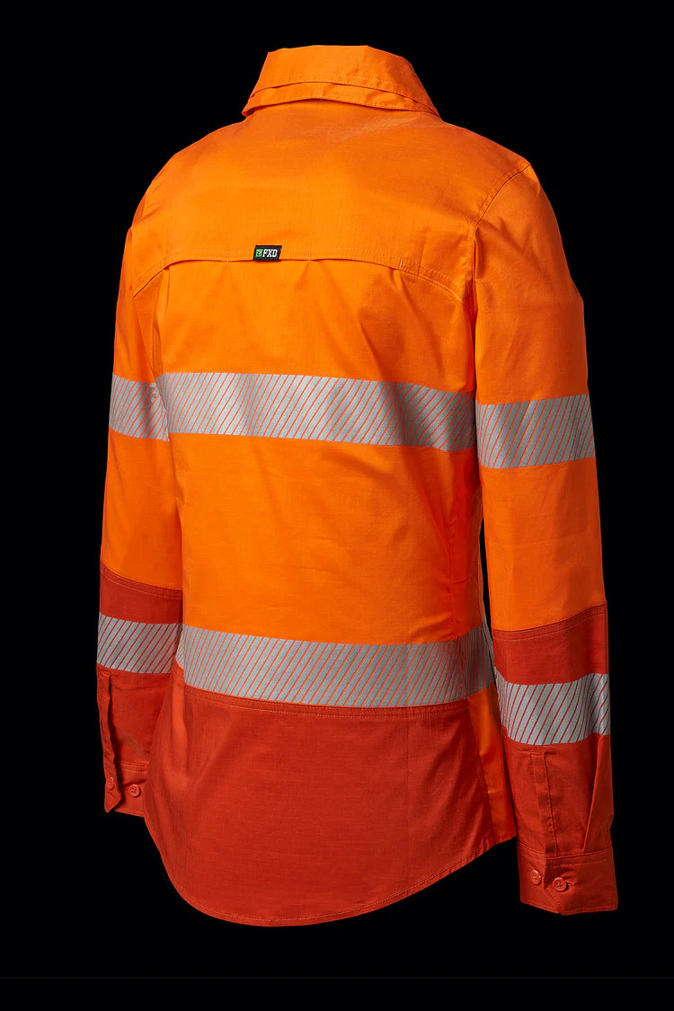 FXD LSH-2W Women's Hi-vis Taped 360-degree Stretch Work Shirt