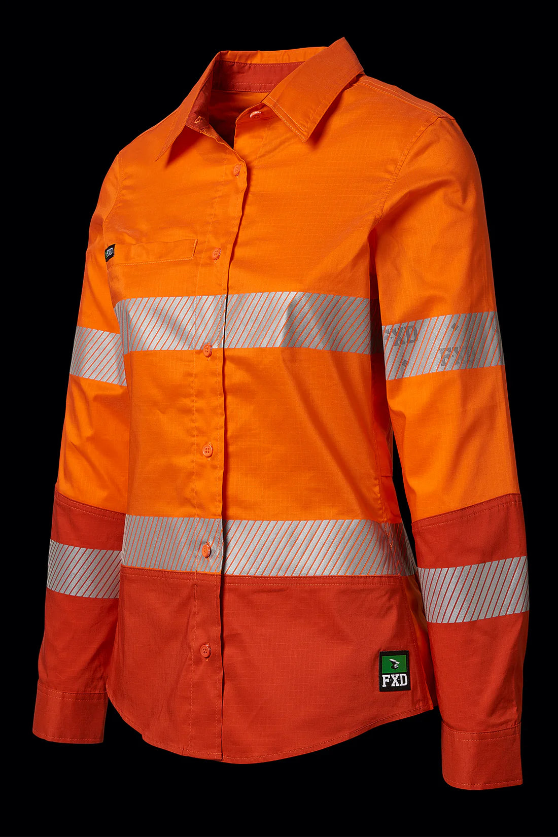 FXD LSH-2W Women's Hi-vis Taped 360-degree Stretch Work Shirt