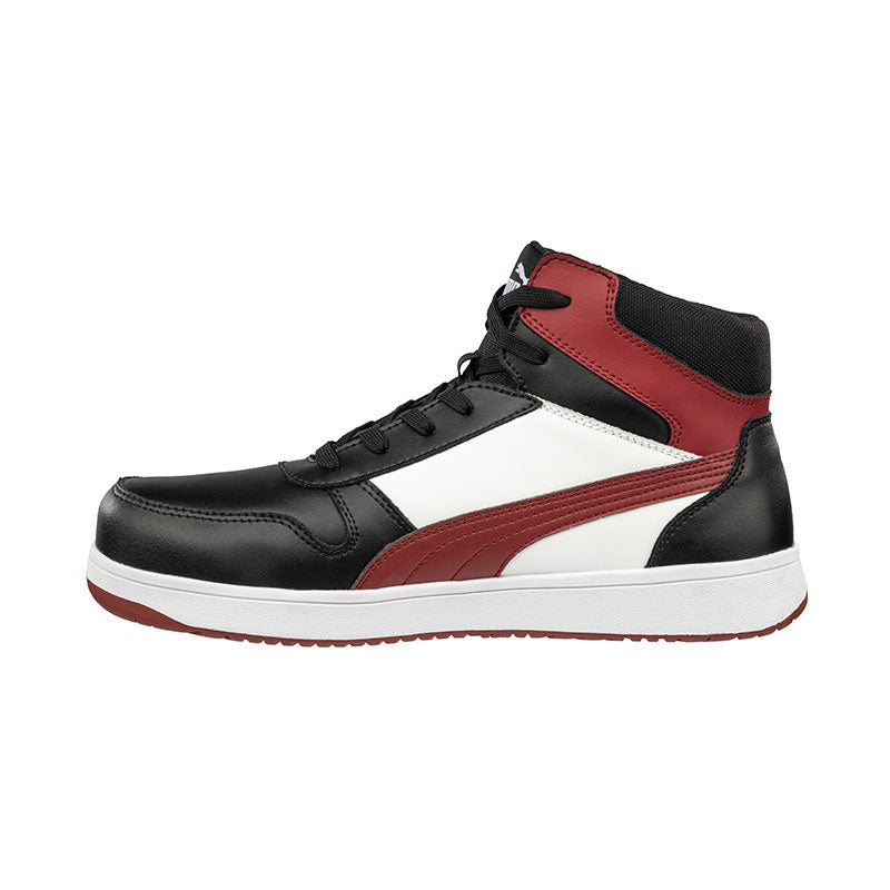 Puma 630057 Frontcourt Mid Safety Boots-Red/Black