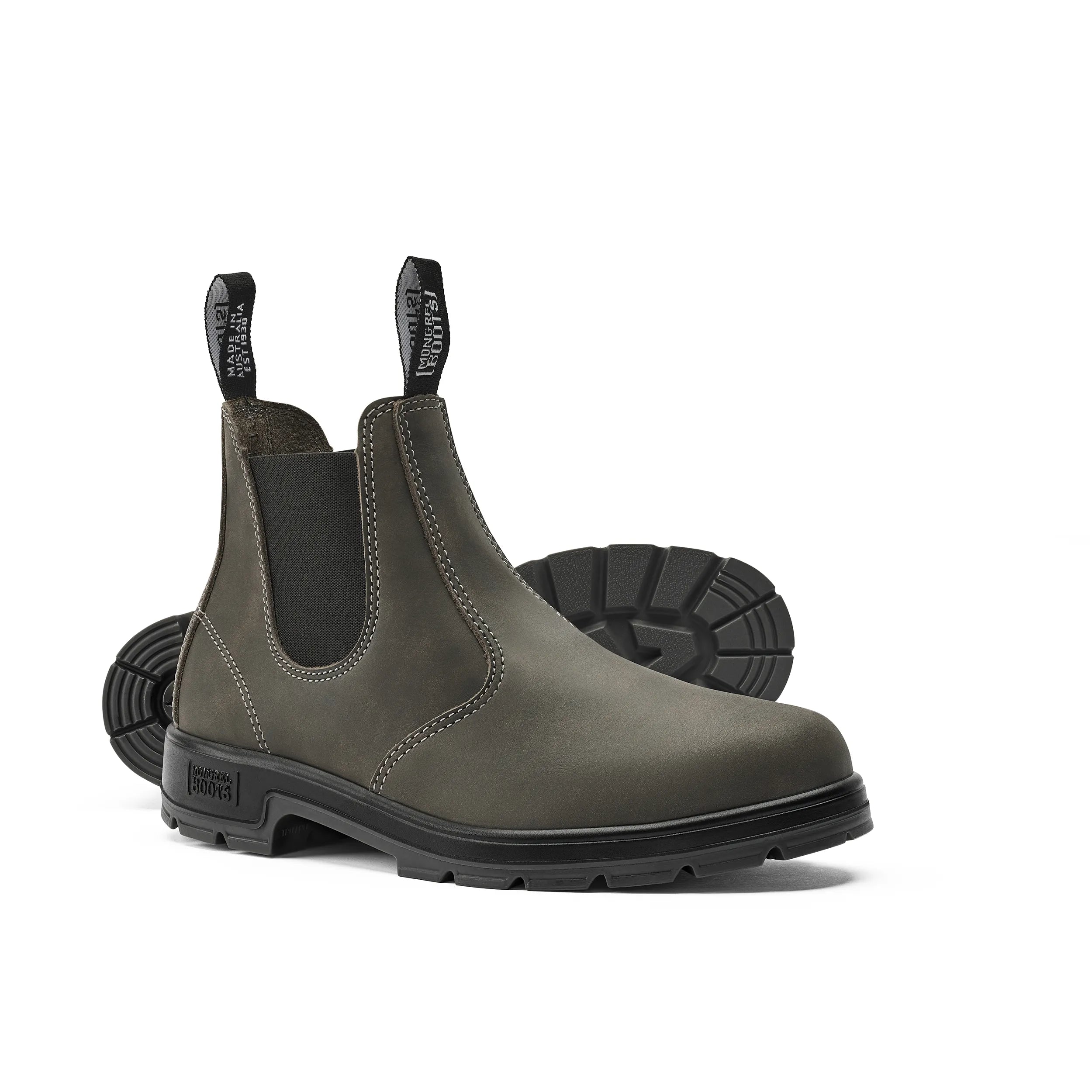 Mongrel K91085 K9 Slip On Non Safety Boots-Grey