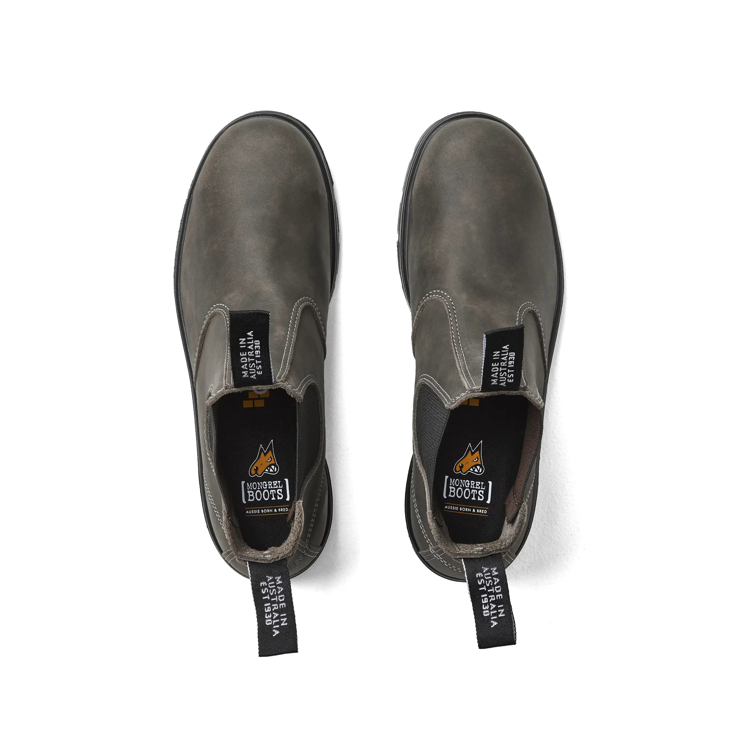 Mongrel K91085 K9 Slip On Non Safety Boots-Grey