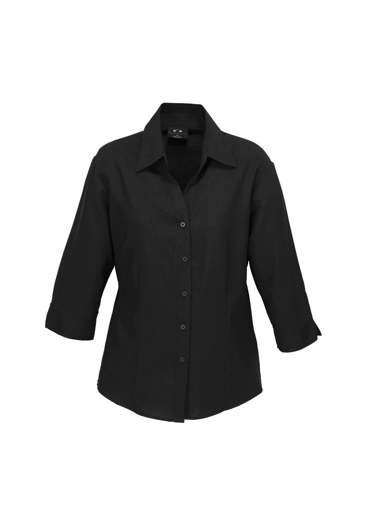 Biz care LB3600 Oasis Ladies Plain 3/4 Sleeve Shirt