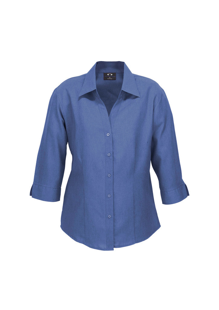 Biz care LB3600 Oasis Ladies Plain 3/4 Sleeve Shirt