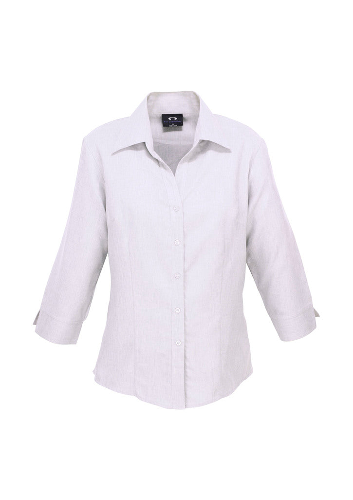 Biz care LB3600 Oasis Ladies Plain 3/4 Sleeve Shirt