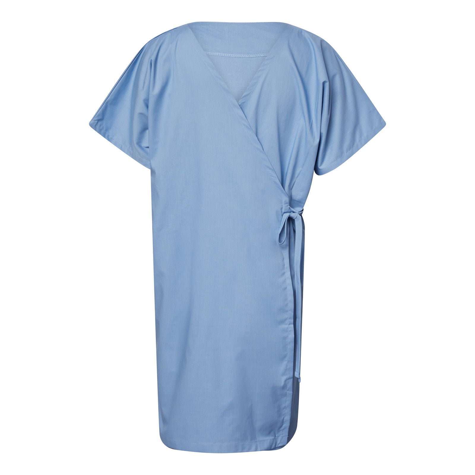 Medi8 M81807 Front Opening Patient Gown-Light Blue