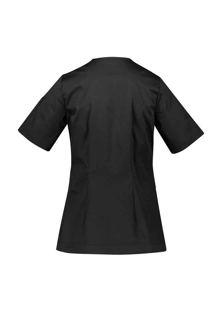 Biz care CST240LS Parks Women's Zip Front Crossover Scrub Top