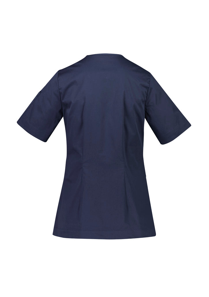 Biz care CST240LS Parks Women's Zip Front Crossover Scrub Top