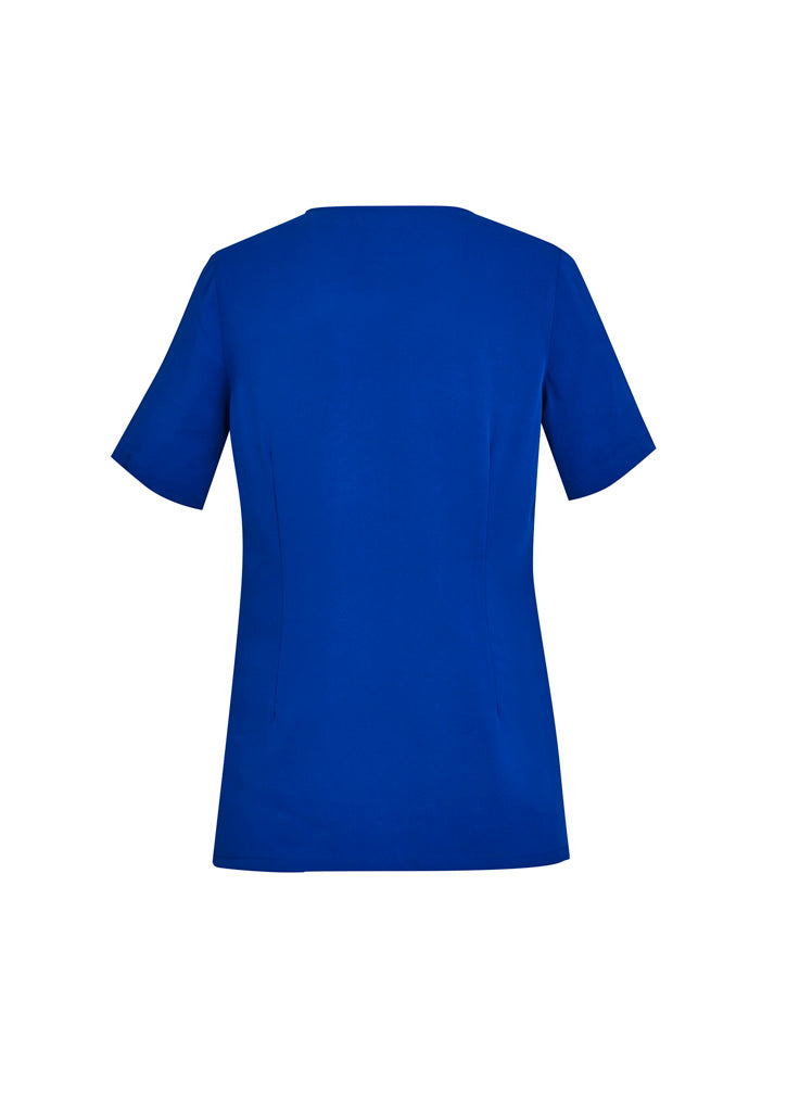 Biz care CST942LS Avery Women's Tailored Fit Round Neck Scrub Top