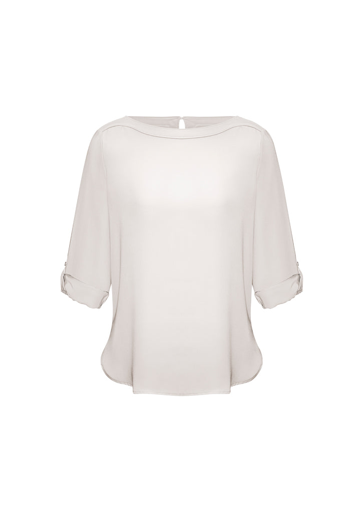 Biz Collection S828LL Ladies Madison Boatneck Blouse