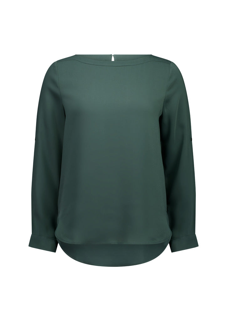 Biz Collection S828LL Ladies Madison Boatneck Blouse