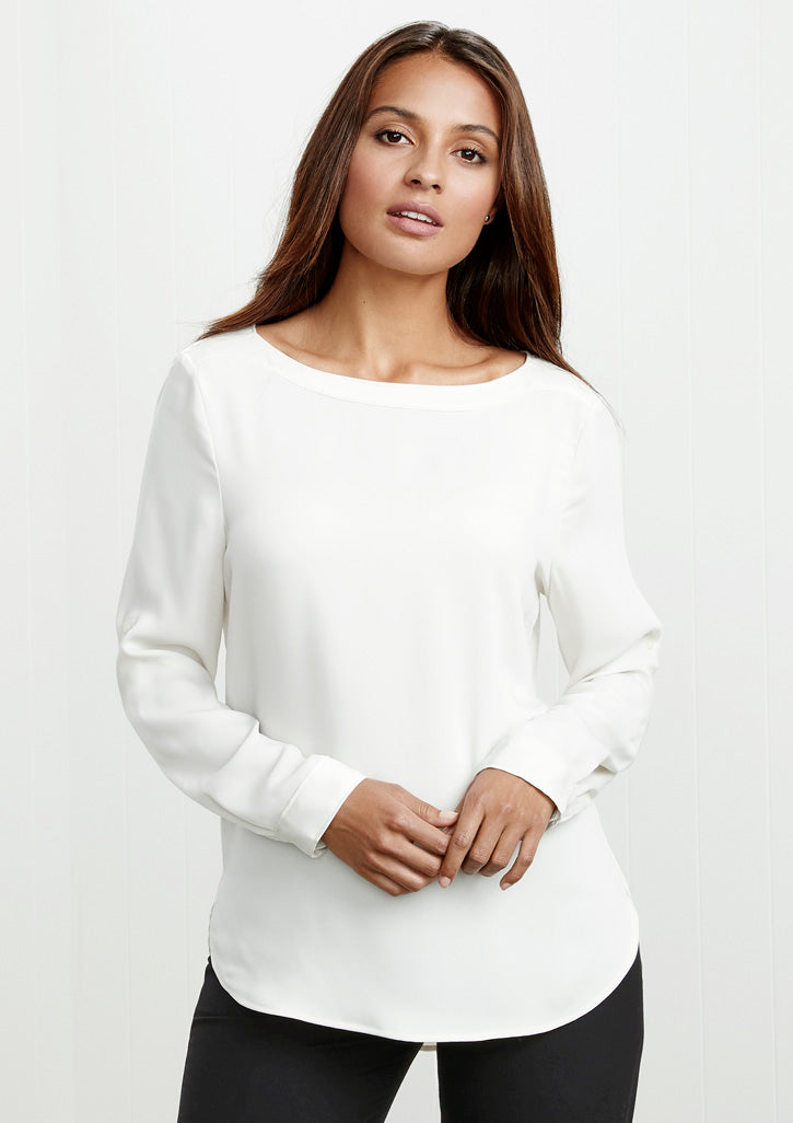 Biz Collection S828LL Ladies Madison Boatneck Blouse