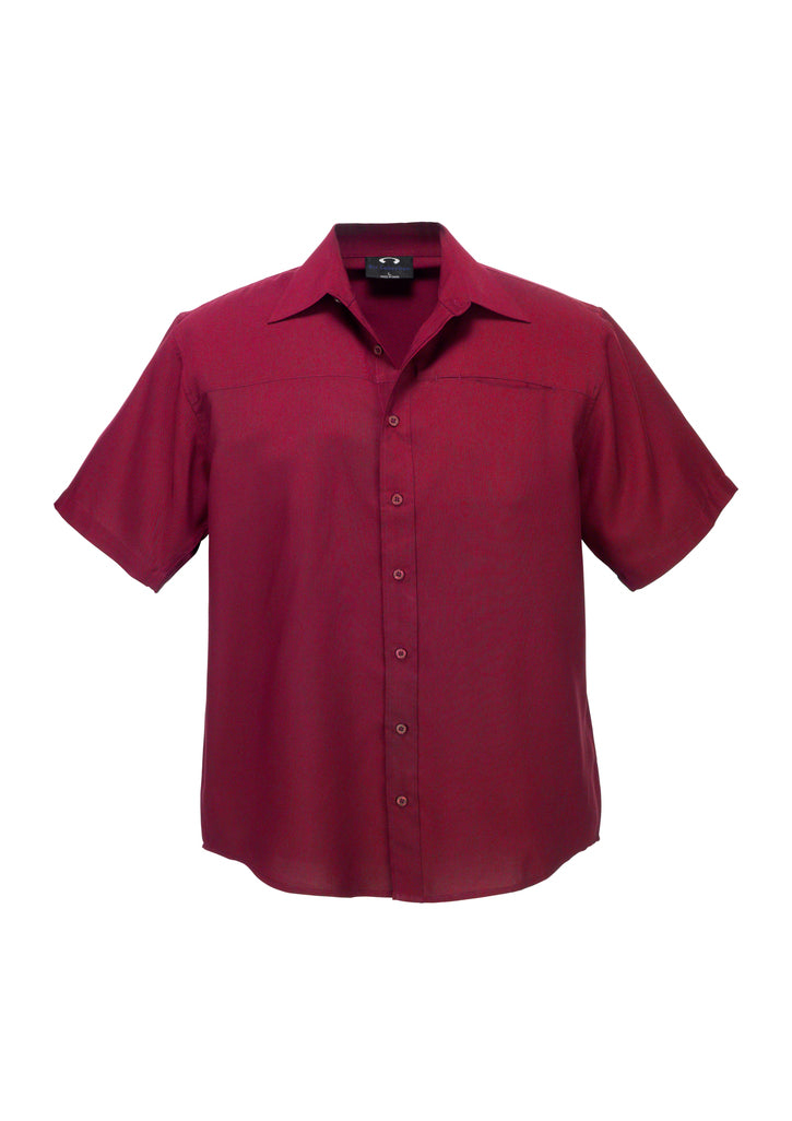 Biz Collection SH3603 Men's Plain Oasis Short Sleeve Shirt