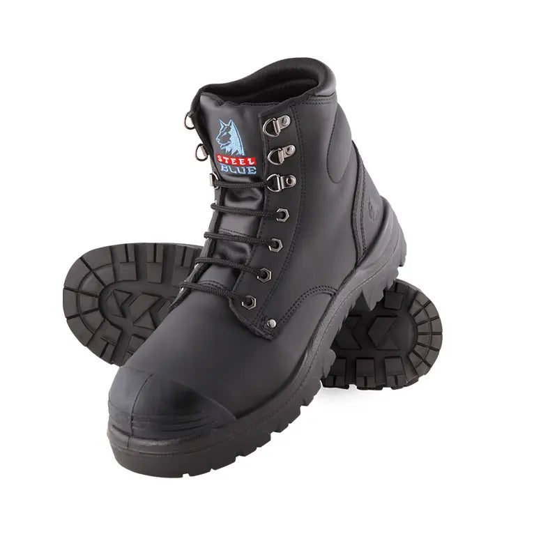 Steel Blue 382852 Argyle Zip: Nitrile Outsole/Bump Cap/Met Guard-Black