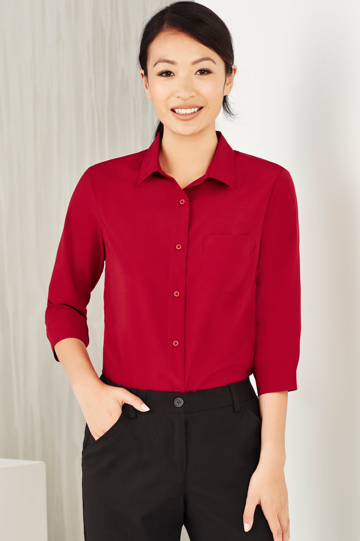 Biz care CS951LT Florence Women's 3/4 Sleeve Shirt