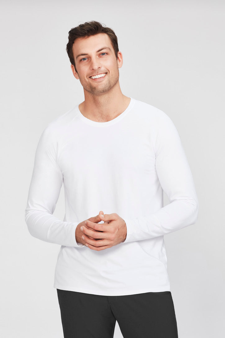 Biz care CT247ML Performance Men's Cotton Long Sleeve Tee