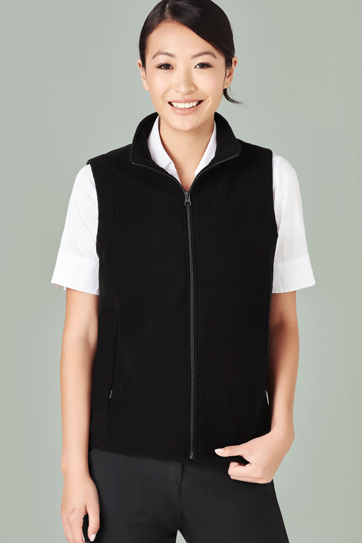 Biz care PF905 Women's Plain Micro Fleece Vest