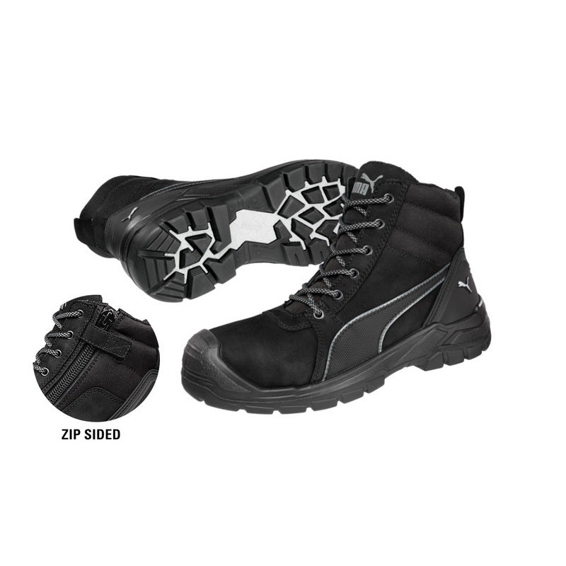 Puma 630797 Tornado Black Zip Side Composite Safety Boot