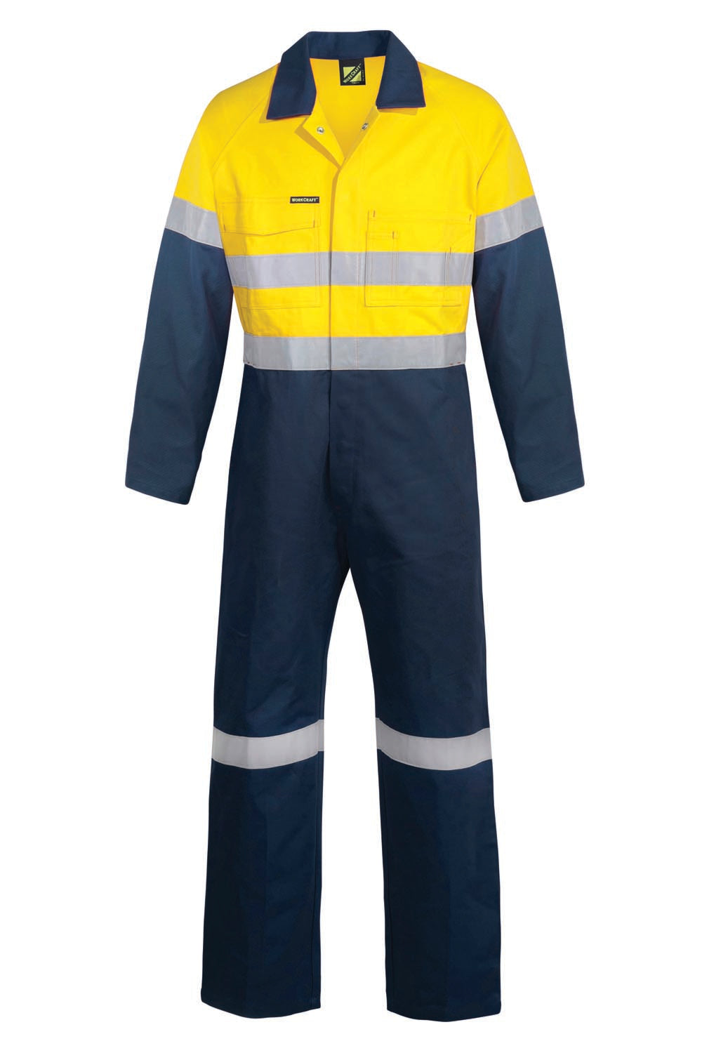 Workcraft WC6093 Hi-vis Two Tone Cotton Drill Coveralls With CSR Reflective Tape