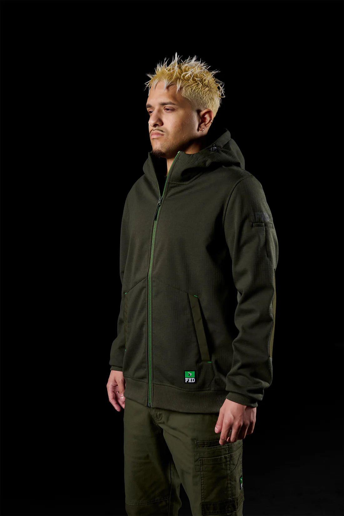 FXD WF-3 Bonded 3-layer Membrane Fleece Zip Hoodie
