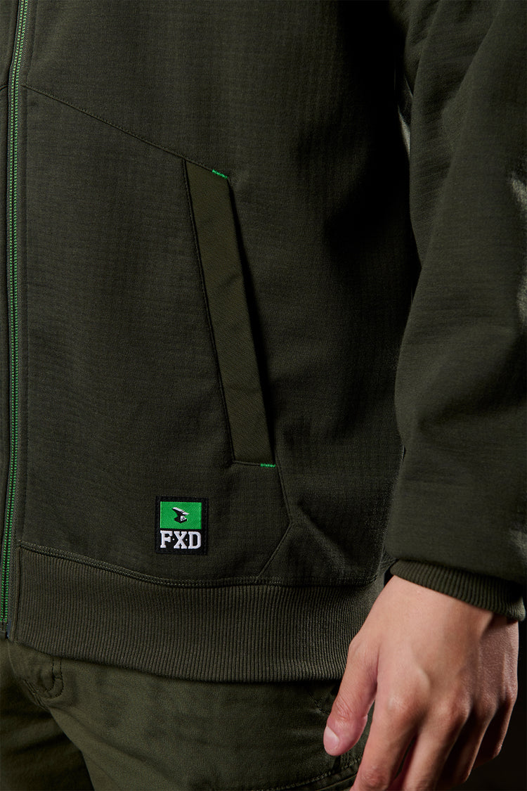 FXD WF-3 Bonded 3-layer Membrane Fleece Zip Hoodie
