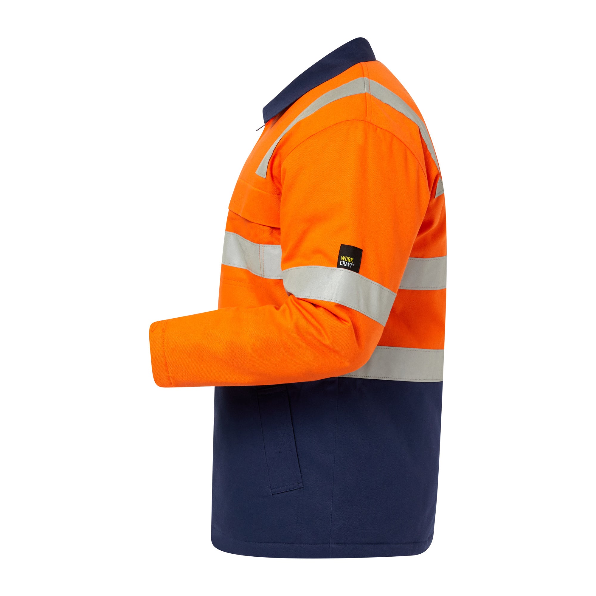 Workcraft WJ8019 Hi vis Cotton Reflective Jacket