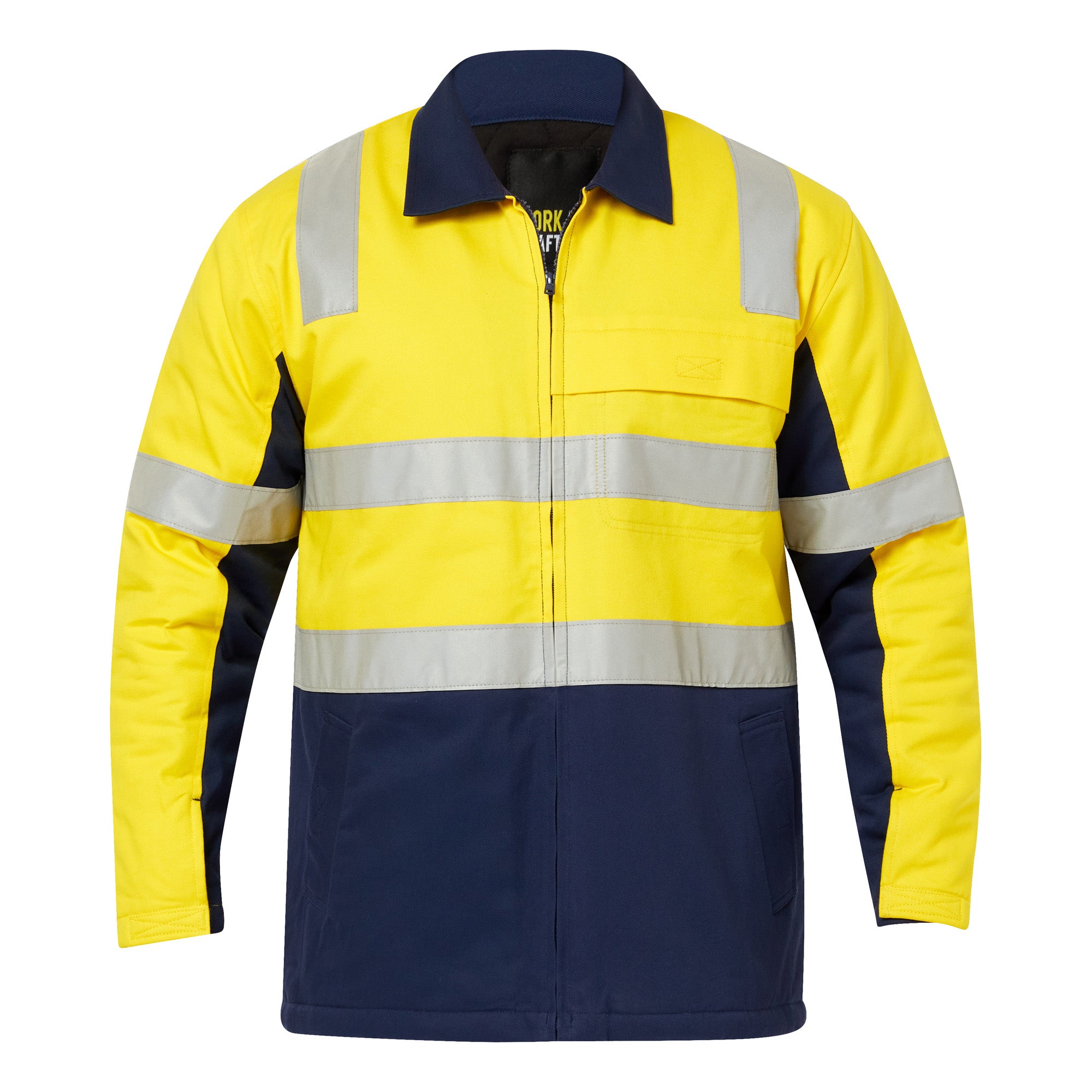 Workcraft WJ8019 Hi vis Cotton Reflective Jacket