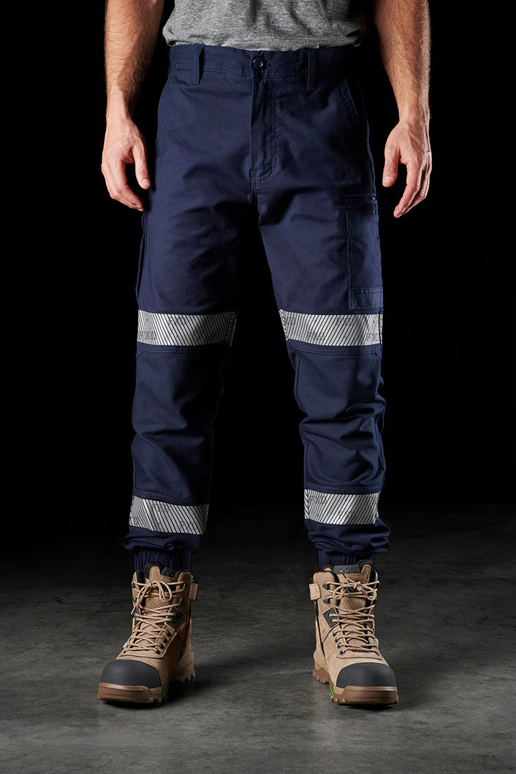 FXD WP-4T Reflective Cuffed Work Pants - Navy