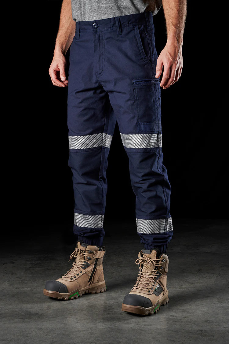 FXD WP-4T Reflective Cuffed Work Pants - Navy