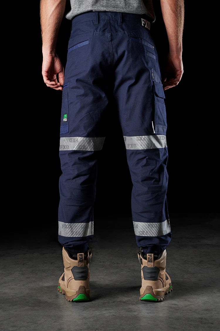 FXD WP-4T Reflective Cuffed Work Pants - Navy