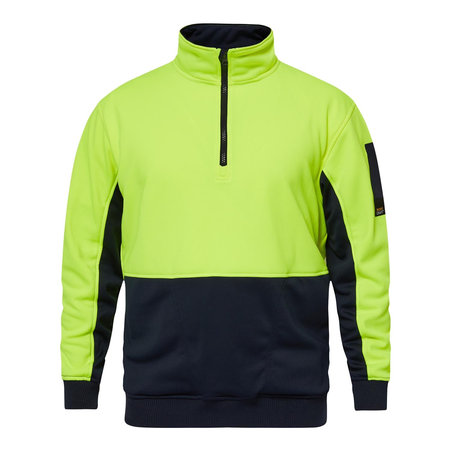 Workcraft WT8012 Chest Hi vis 1/2 Zip Pullover