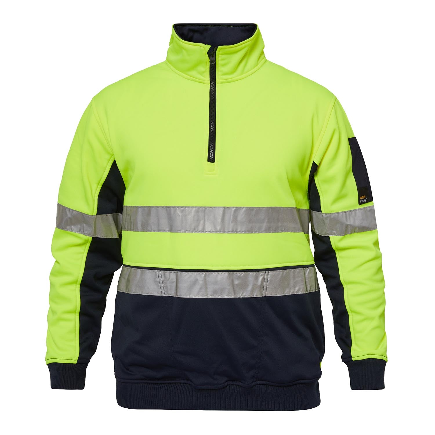 Workcraft WT8013 Ridge Hi vis 1/2 Zip Pullover With CSR Tape