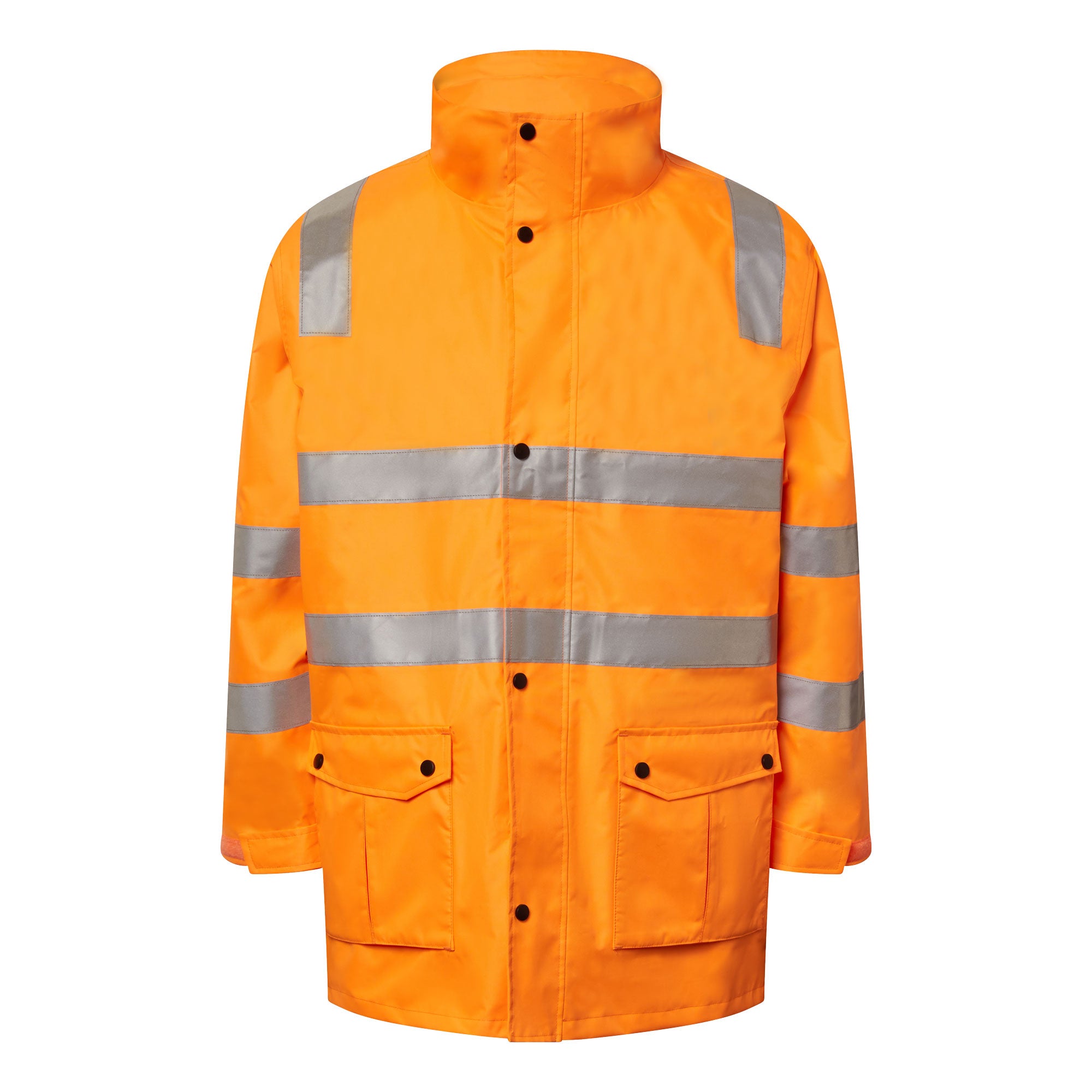 Workcraft WW9019 VIC Rail Hi Vis Reflective 4 In 1 Jacket-Safety Orange