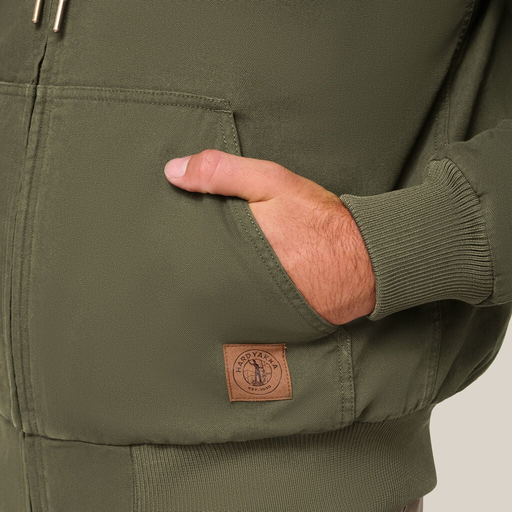 Hard Yakka Y06124 Heritage Canvas Bomber Jacket