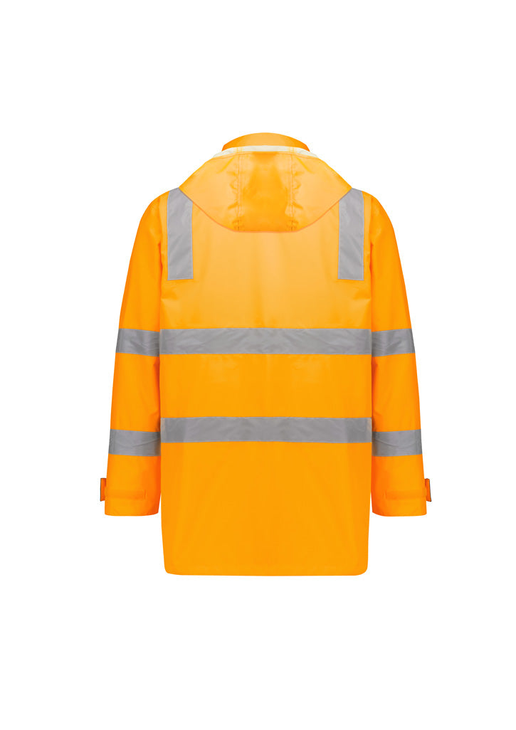 Syzmik ZJ580 Unisex Hi Vis VIC Rail 4 In 1 Waterproof Jacket-Orange