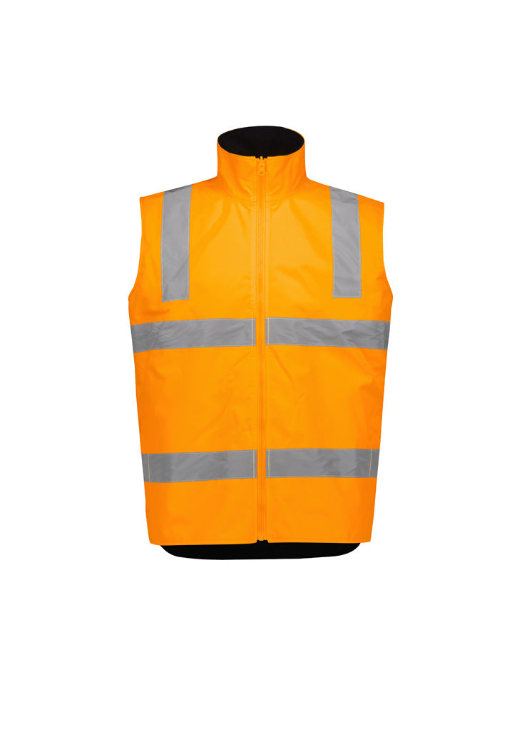 Syzmik ZJ580 Unisex Hi Vis VIC Rail 4 In 1 Waterproof Jacket-Orange