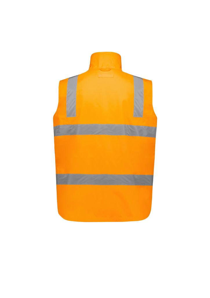 Syzmik ZJ580 Unisex Hi Vis VIC Rail 4 In 1 Waterproof Jacket-Orange