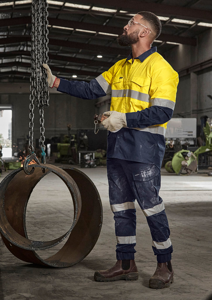 Syzmik ZP935  Men's Essential Stretch Taped Cargo Pant - Cuffed