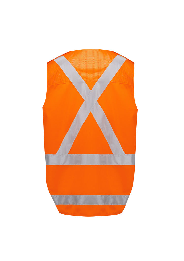 Syzmik ZV697 Unisex Hi Vis NSW Rail Vest-Orange