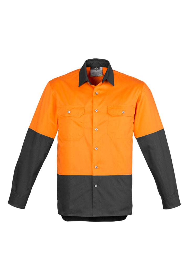 Syzmik ZW122 Men's Hi Vis Spliced Industrial Shirt