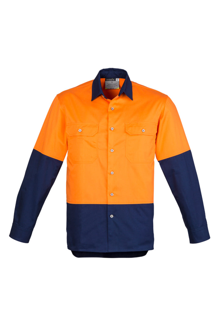 Syzmik ZW122 Men's Hi Vis Spliced Industrial Shirt