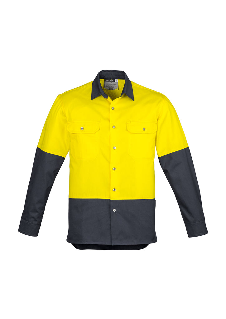 Syzmik ZW122 Men's Hi Vis Spliced Industrial Shirt