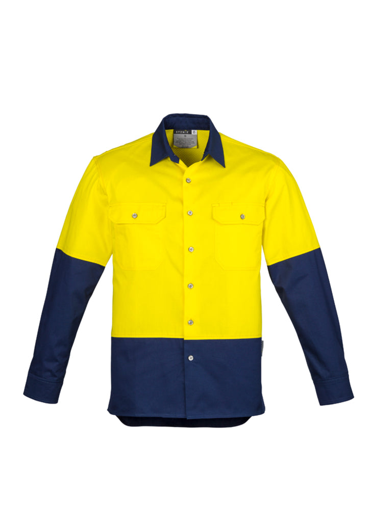 Syzmik ZW122 Men's Hi Vis Spliced Industrial Shirt