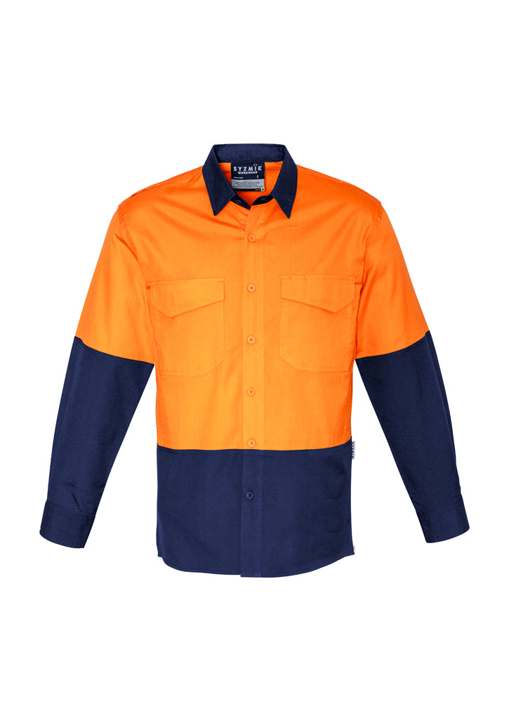 Syzmik ZW128 Men's Rugged Cooling Hi Vis Spliced Shirt