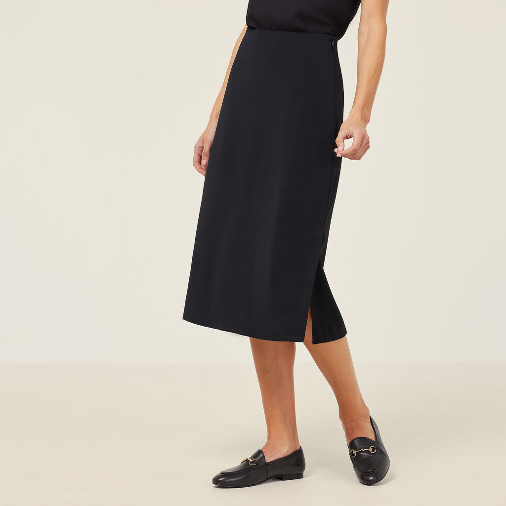 NNT CAT2RV Crepe Stretch Midi Length A-line Skirt