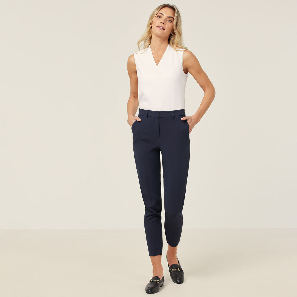 NNT CAT3YC Crepe Stretch High Waist Cropped Pant