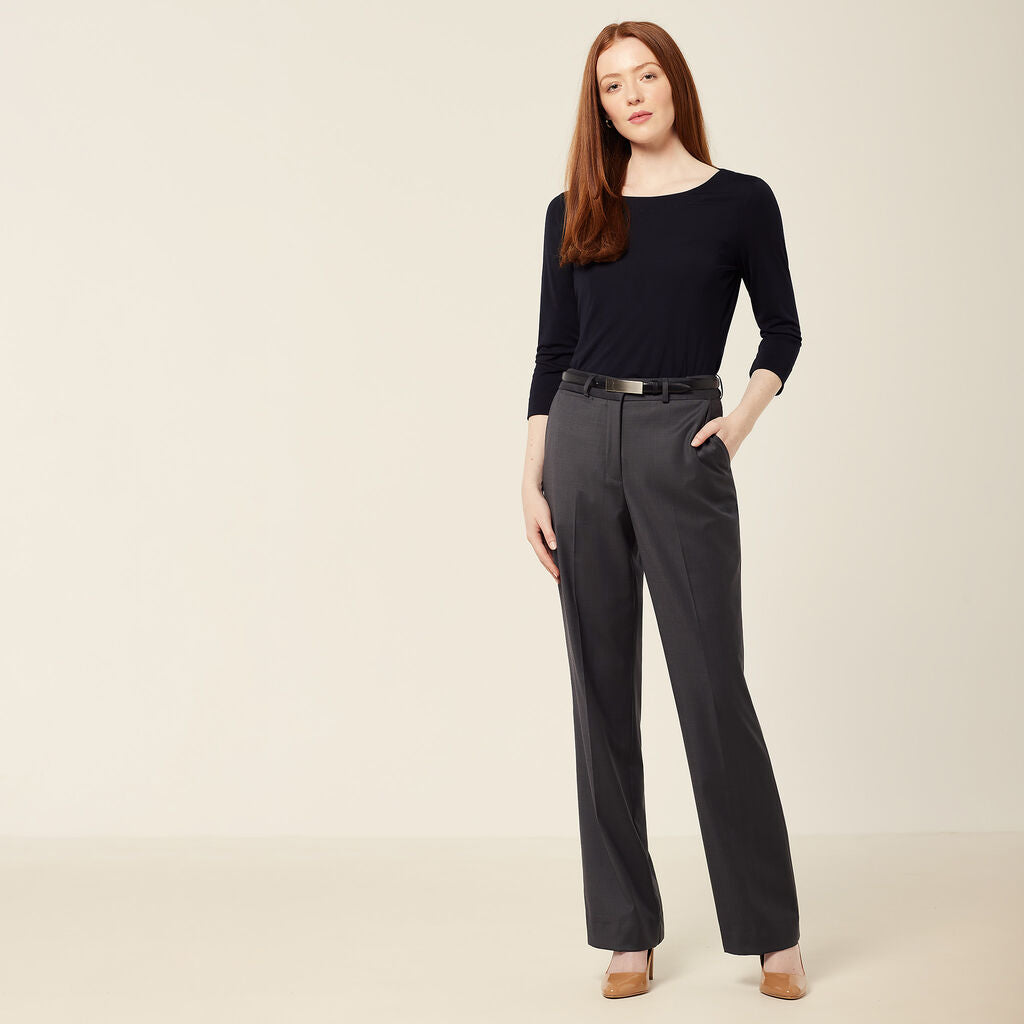 NNT CAT3YG Wool Blend Twill Secret Waist Regular Fit Pant