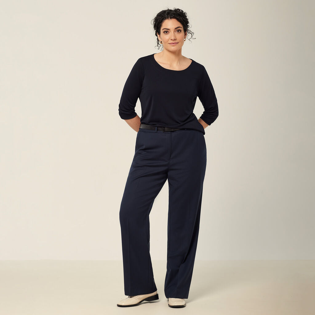 NNT CAT3YG Wool Blend Twill Secret Waist Regular Fit Pant