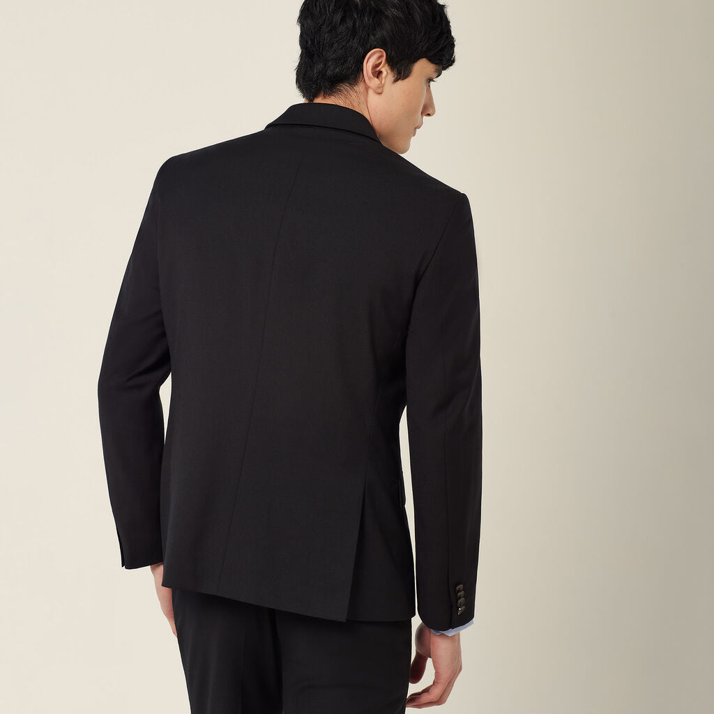 NNT CATBEU Wool Blend Twill Tailored 2 Button Jacket